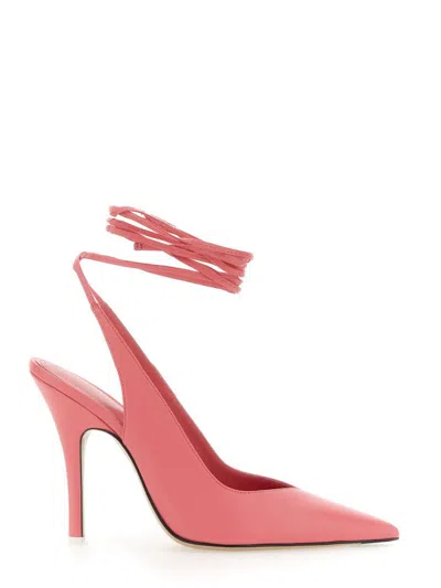 Attico Pink Leather Venus Pumps