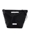 Attico Garden Path Shoulder Bag With Detachable Strap In Black