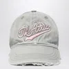 Attico The  Logo Canvas Baseball Cap In Gray
