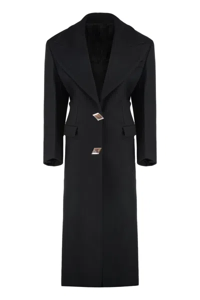 Attico The  Virgin Wool Long Coat