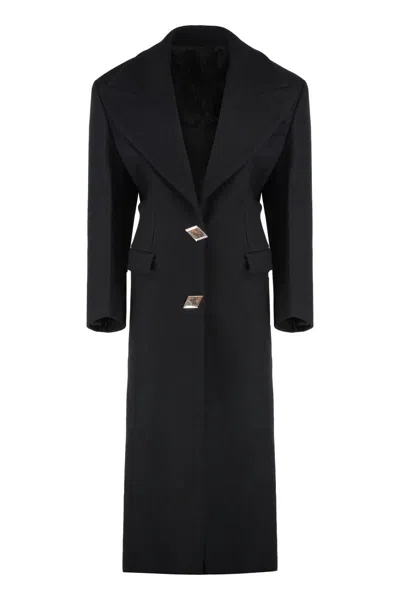 ATTICO THE ATTICO VIRGIN WOOL LONG COAT