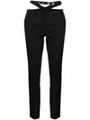 Attico The  Cigarette Long Trousers Clothing In Black