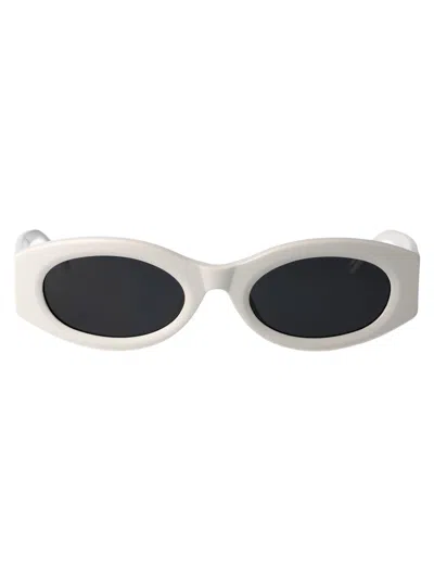 Attico The  White Acetate Sunglasses