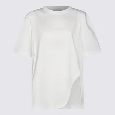 ATTICO THE ATTICO WHITE COTTON T-SHIRT