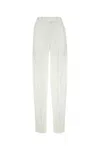 Attico The  Viscose Formal Pants In White
