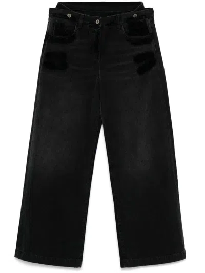 ATTICO THE ATTICO WIDE-LEG DENIM JEANS