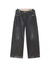 Attico Navy Blue Long Pants In Blue