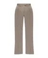 Attico Virgin-wool Palazzo Pants In Gray