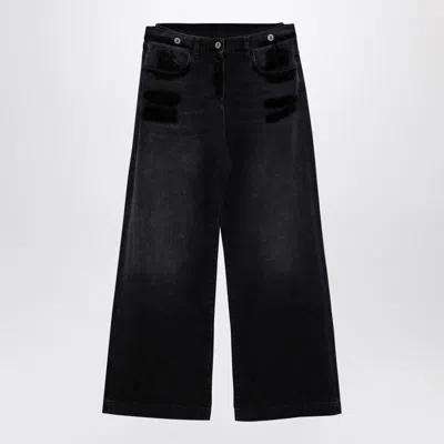 ATTICO THE ATTICO WIDE WASHED DENIM JEANS
