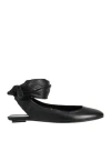 Attico Cloe Flat Ballerinas In Black