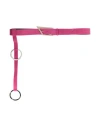 Attico The  Woman Belt Fuchsia Size M Calfskin In Pink