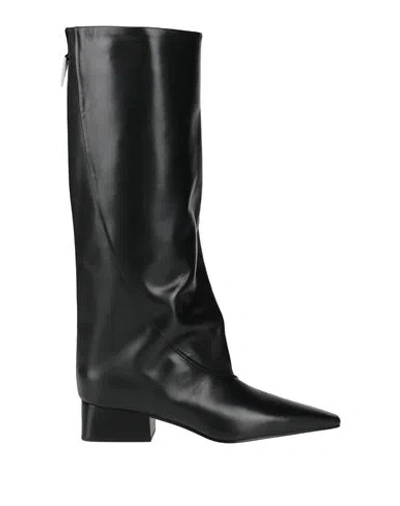 Attico The  Woman Boot Black Size 6 Leather