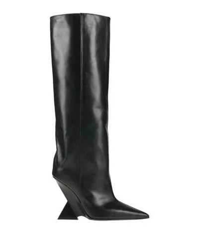 Attico The  Woman Boot Black Size 7 Leather