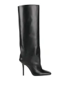 Attico Sienna 105 Knee-high Boots In Calf Leather In Black