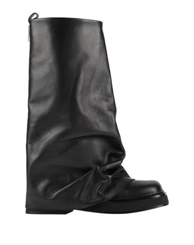 Attico The  Woman Boot Black Size 8 Leather