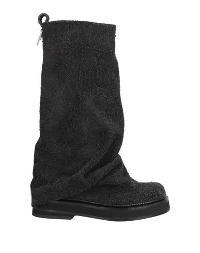 ATTICO THE ATTICO WOMAN BOOT CHARCOAL SIZE 8 LEATHER