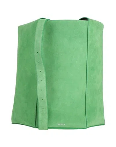 Attico The  Woman Cross-body Bag Green Size - Leather