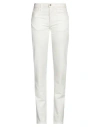Attico The  Woman Denim Pants White Size 30 Cotton In White