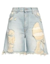 Attico Eugenia Denim Shorts In Blue
