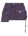 ATTICO THE ATTICO WOMAN DENIM SKIRT PURPLE SIZE 27 COTTON