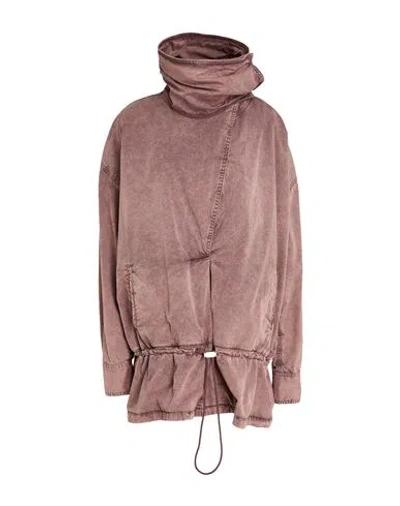 Attico The  Woman Jacket Antique Rose Size 4 Cotton In Brown