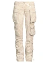 Attico The  Woman Jeans Beige Size 27 Cotton In Beige