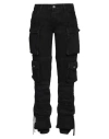 Attico Essie Flared Cargo Pants In Black