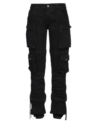ATTICO THE ATTICO WOMAN JEANS BLACK SIZE 29 COTTON