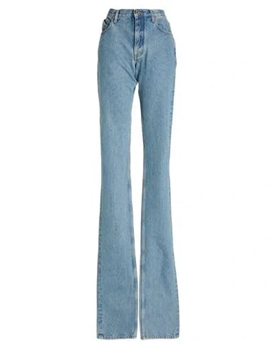 Attico The  Woman Jeans Blue Size 27 Cotton