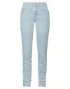 Attico The  Woman Jeans Blue Size 29 Cotton, Elastane In Blue