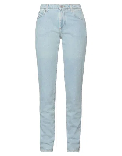 Attico The  Woman Jeans Blue Size 29 Cotton, Elastane