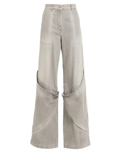 Attico The  Woman Jeans Grey Size 28 Cotton