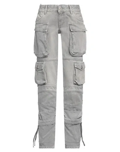 Attico The  Woman Jeans Grey Size 28 Cotton