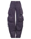 Attico The  Woman Jeans Purple Size 25 Cotton