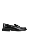 Attico The  Woman Loafers Black Size 7 Leather