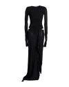 Attico The  Woman Maxi Dress Black Size 10 Modal, Cashmere, Elastane In Black