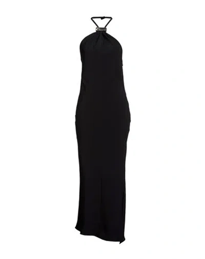 Attico The  Woman Maxi Dress Black Size 4 Acetate, Viscose