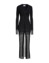 Attico The  Woman Maxi Dress Black Size 6 Polyamide, Mohair Wool, Polyester, Wool In Black