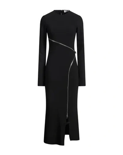 ATTICO THE ATTICO WOMAN MAXI DRESS BLACK SIZE 6 POLYESTER, ELASTANE