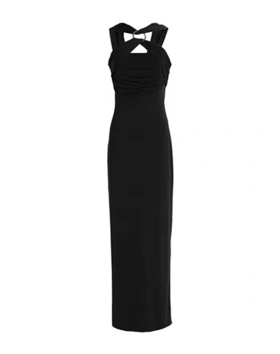 Attico The  Woman Maxi Dress Black Size 8 Polyester, Polyamide