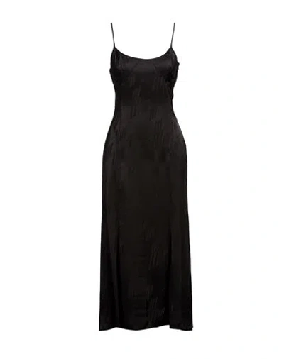 Attico The  Woman Maxi Dress Black Size 8 Viscose