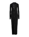 Attico Black Viscose Long Cardigan In Black