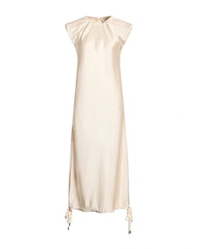 Attico The  Woman Maxi Dress Ivory Size 8 Polyester In White
