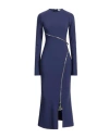 Attico The  Woman Maxi Dress Navy Size 2 Polyester, Elastane