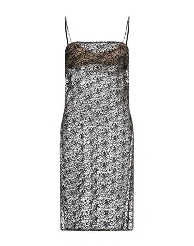 Attico The  Woman Midi Dress Beige Size 6 Cotton, Polyamide, Polyester