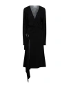 Attico The  Woman Midi Dress Black Size 4 Wool In Black