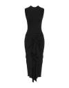 Attico Asymmetric Cut-out Jersey Dress In Black