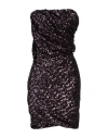 Attico The  Woman Midi Dress Dark Purple Size 6 Polyester In Purple