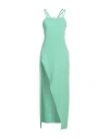 Attico The  Woman Midi Dress Green Size 6 Viscose, Elastane