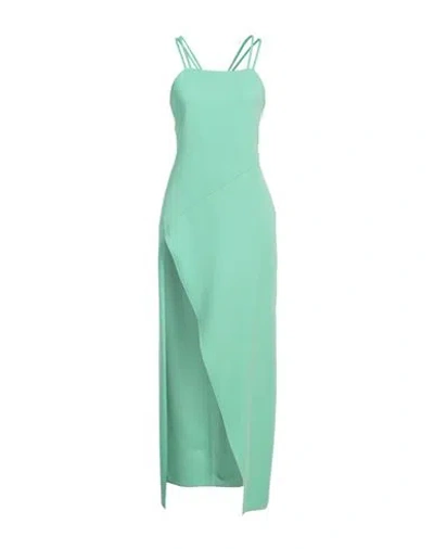 Attico The  Woman Midi Dress Green Size 6 Viscose, Elastane